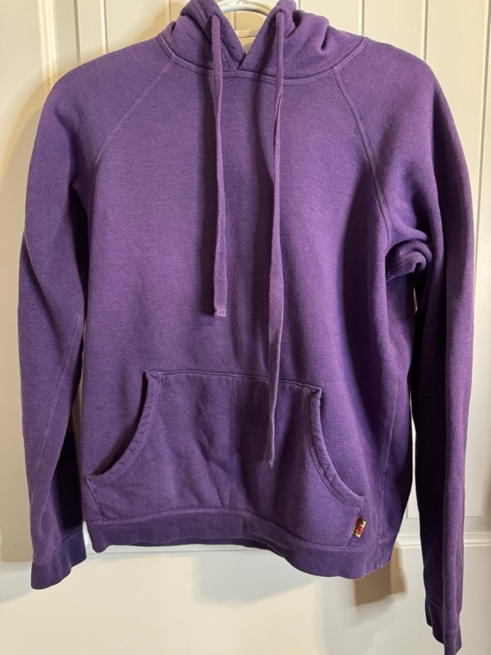 FREECITY Neighbor Hood Purple Pullover Hoodie Size 2 | LET’S GO Sleeve Graphic - Picture 2 of 8